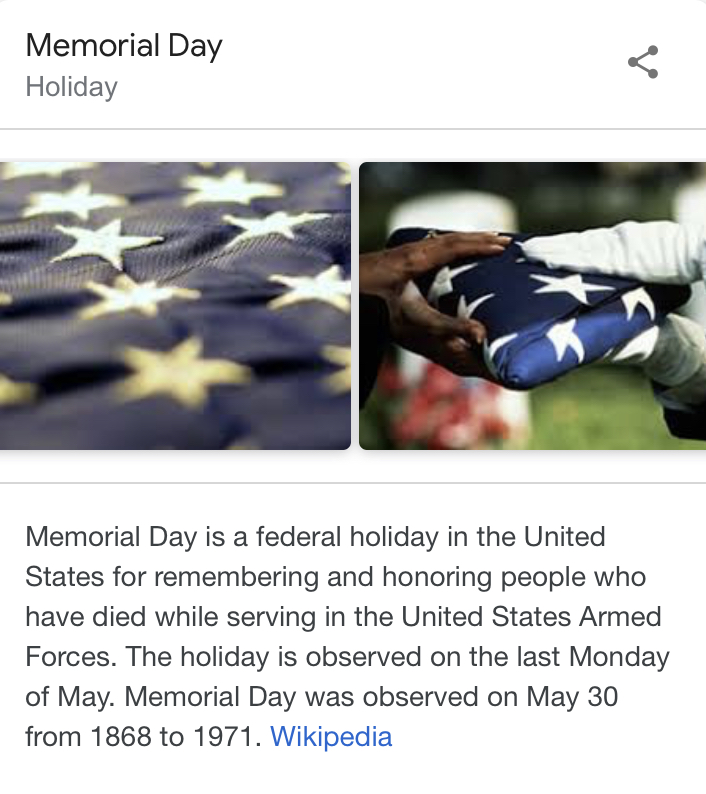 Memorial Day