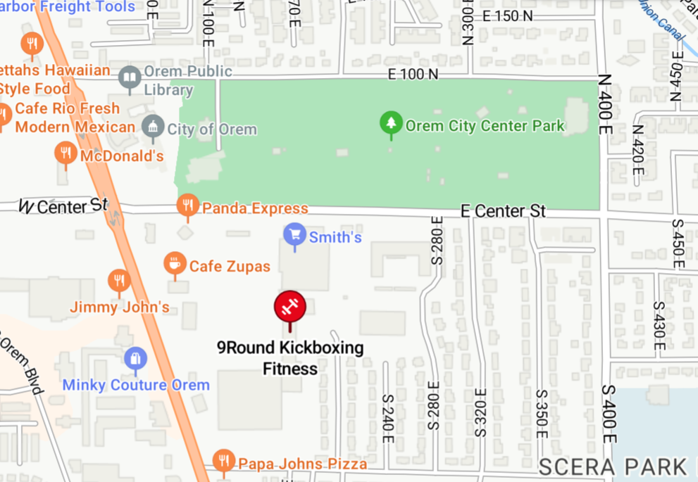 9Round - Orem Location map