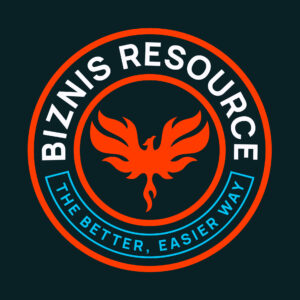 Badge Logo - On Dark - Biznis Resource Biznis Resource - logo black