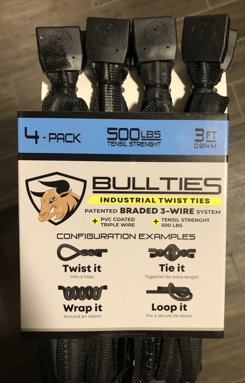 BullTies - 3-foot 4-pack