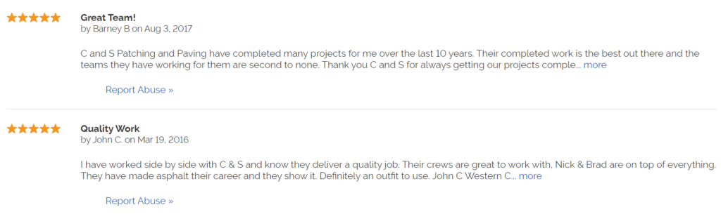 C-S-Patching-and-Paving-Inc.-reviews1 - Biznis Resource C & S Patching and Paving - Reviews A