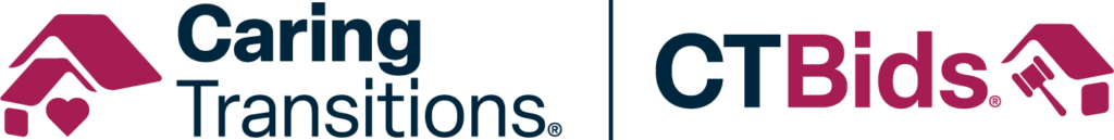 Caring Transitions of Sandy - logo with CT Bids