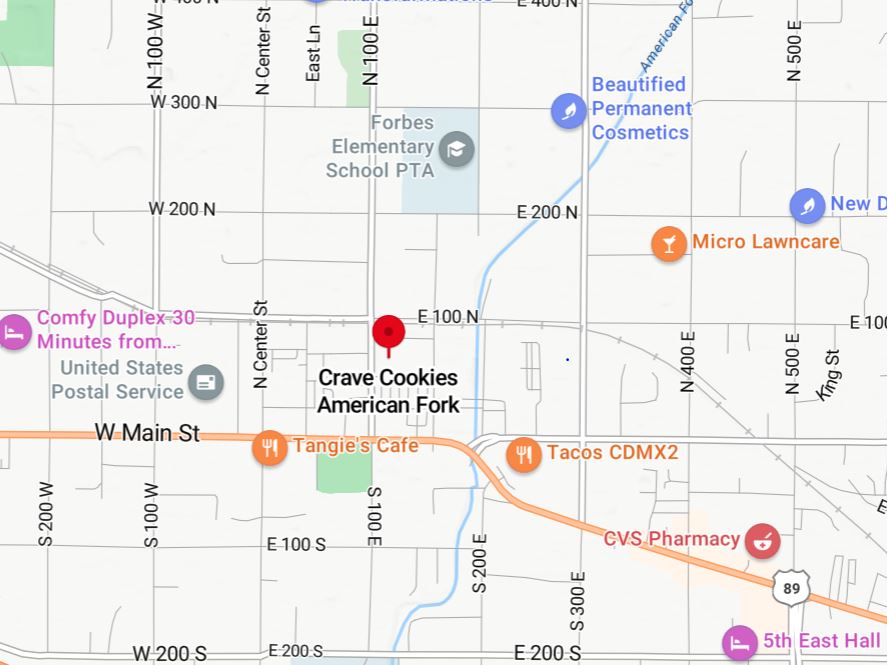 Crave American Fork - Map