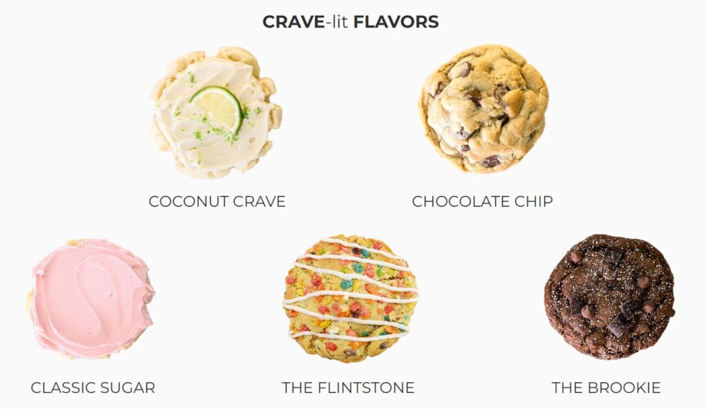 Crave Cookies - Lit Cookie Flavors