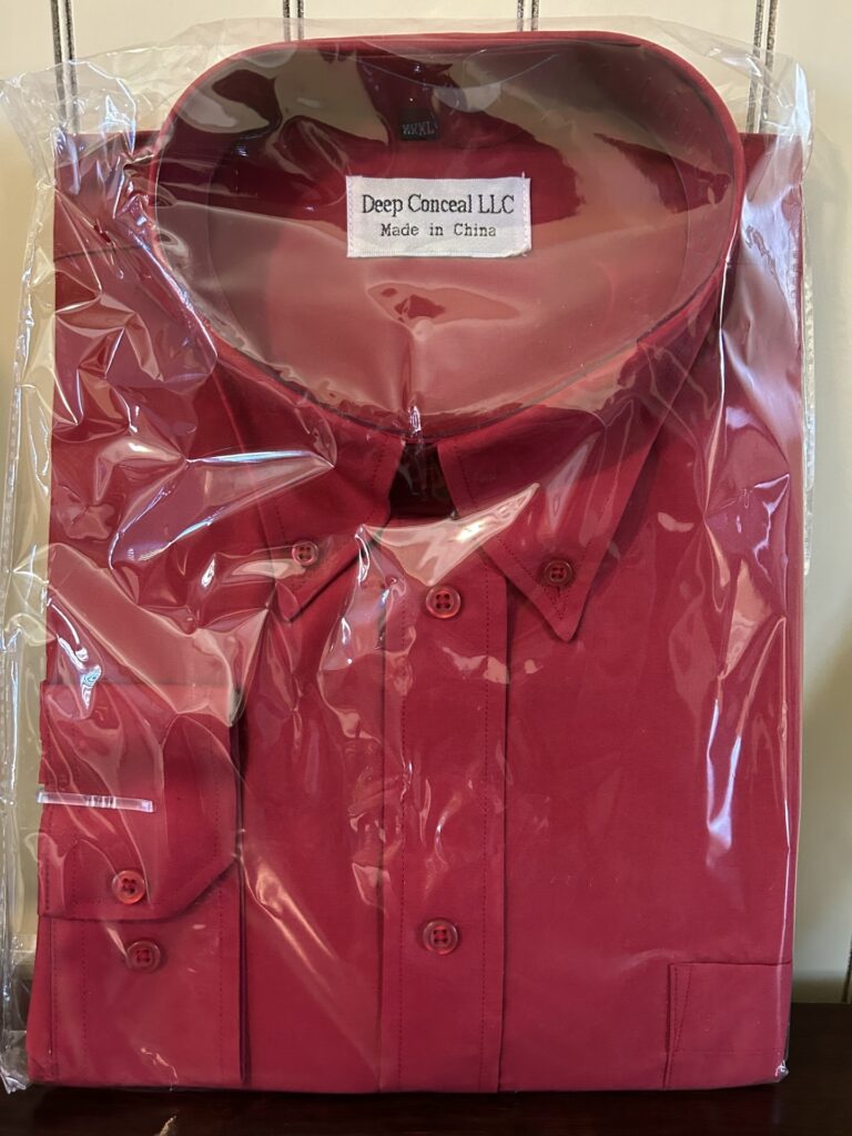 Deep Conceal - red fast draw shirt