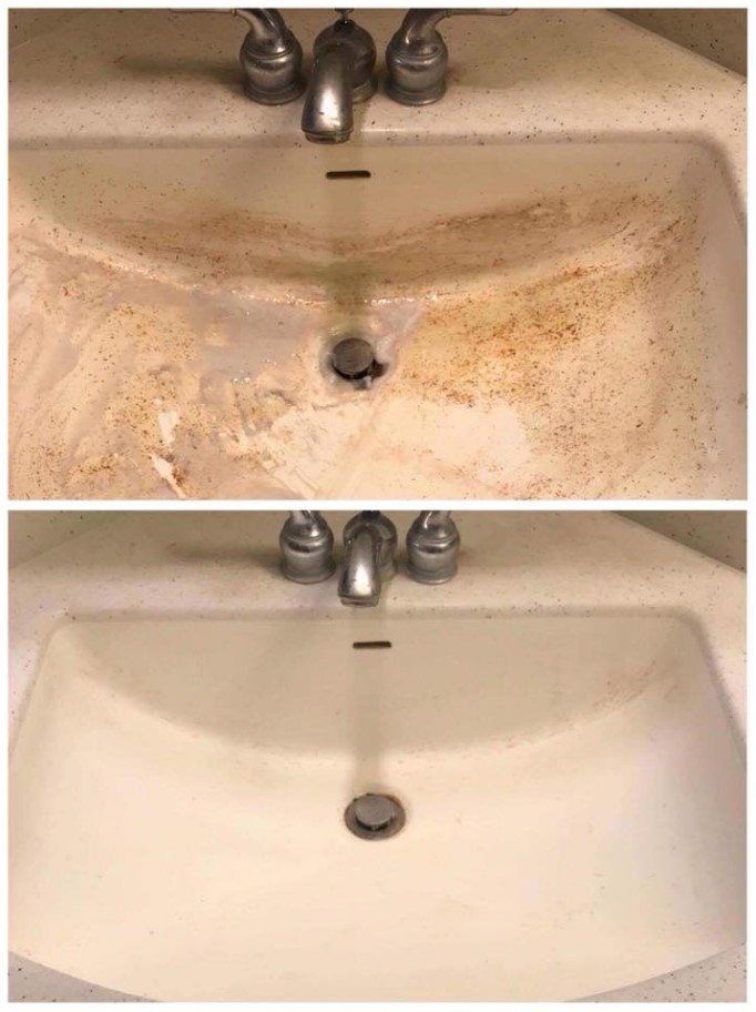 Koality Home Kleaning - Sink before & after