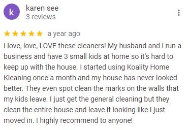 Koality Home Kleaning - Review 2