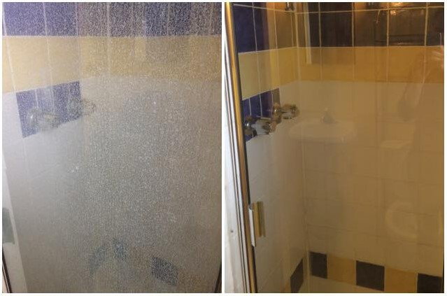 Koality Home Kleaning - Shower before & after