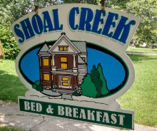 Shoal Creek Bed & Breakfast - outside signage