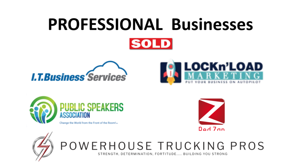 Sold Professional Businesses