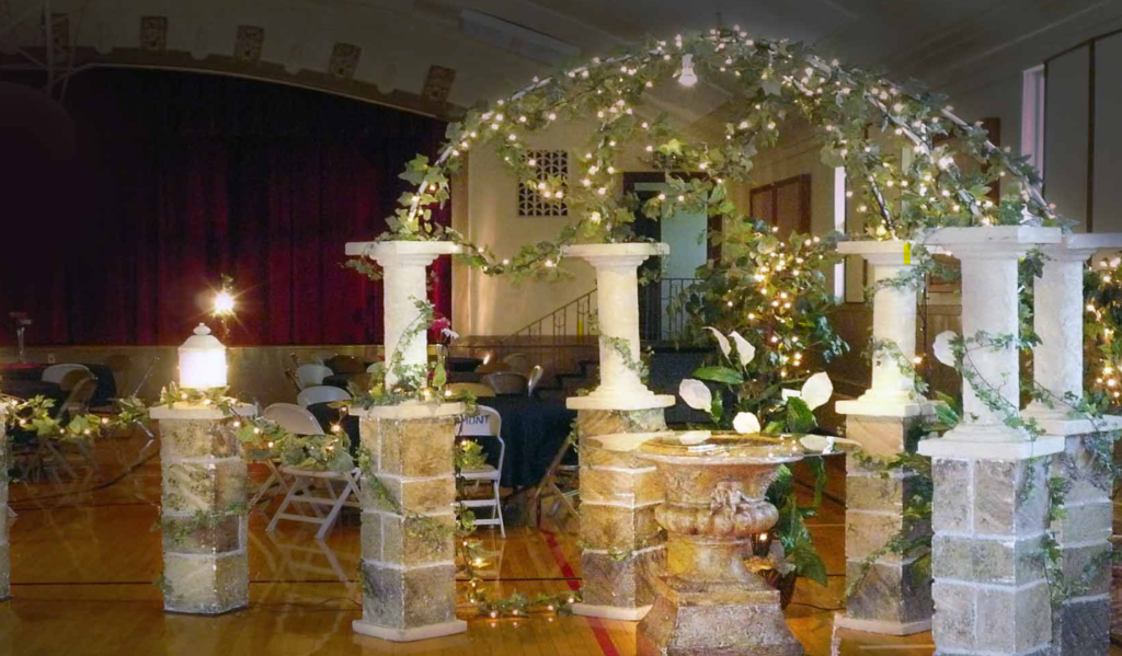 Something Borrowed - Church wedding decorations