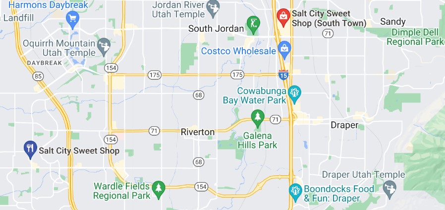 Salt City Sweet Shops - Location Map (3 Locations)