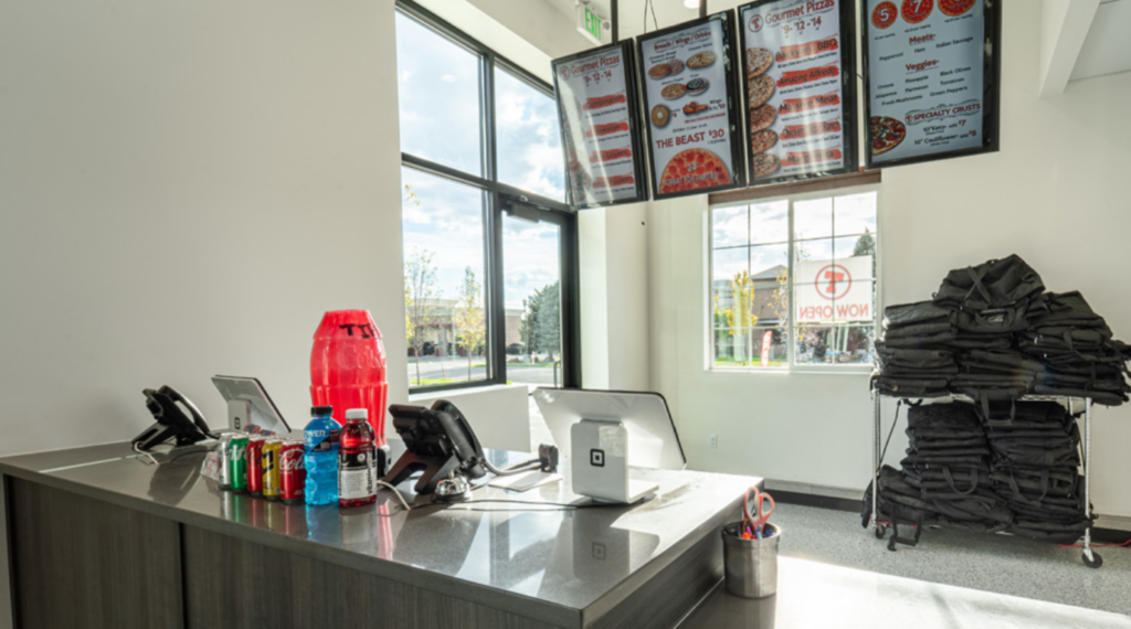 Tenney's Pizza - interior drive thru
