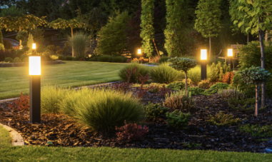 Above All Landscaping - exterior lighting