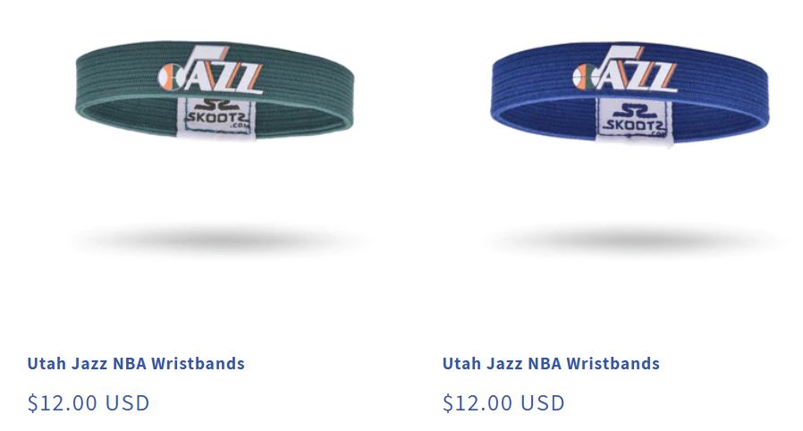 clubs funds - Jazz wristbands NBA