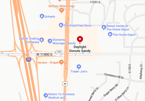 Daylight Donuts - Sandy location map