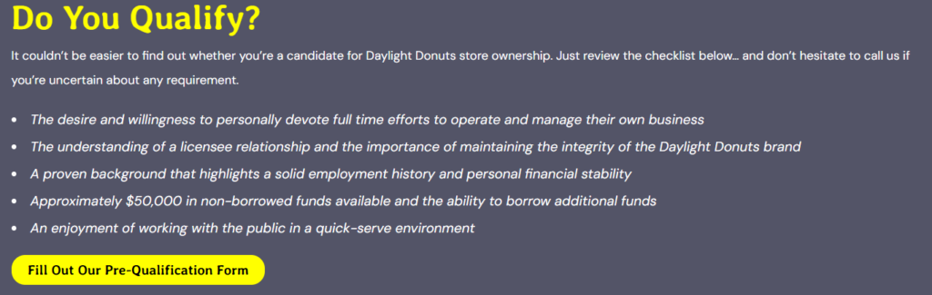 Daylight Donuts - qualify