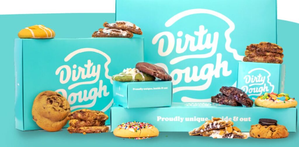 Dirty Dough - cookie boxes