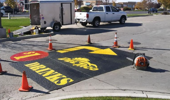 Landmark Painting & Parking Lot Services - Del Taco