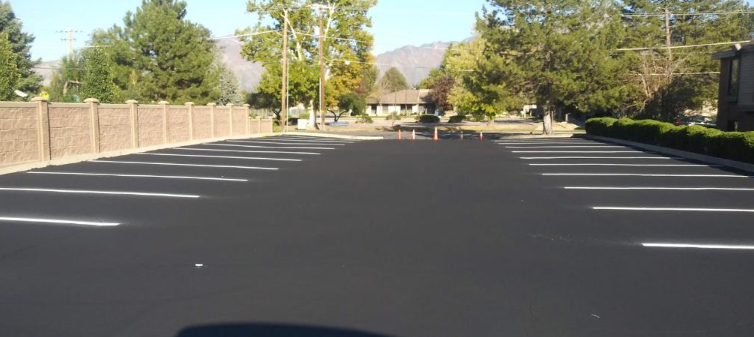 Landmark Painting & Parking Lot Services - finished lot