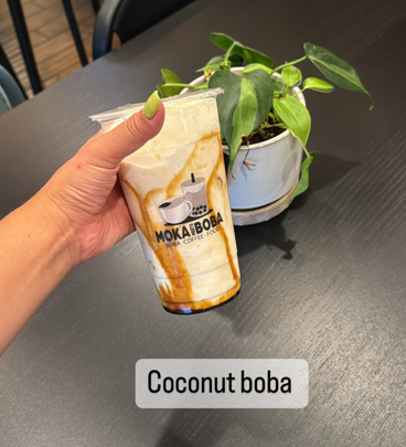 Moka Meets Boba - coconut boba drinks