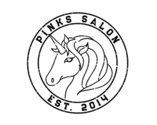 Pinks Salon - BW logo