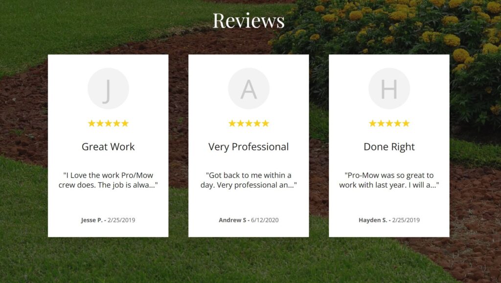 Pro-mow Lawncare - reviews