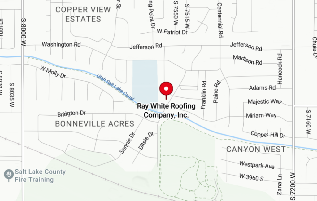 Ray White Roofing - SLC Map