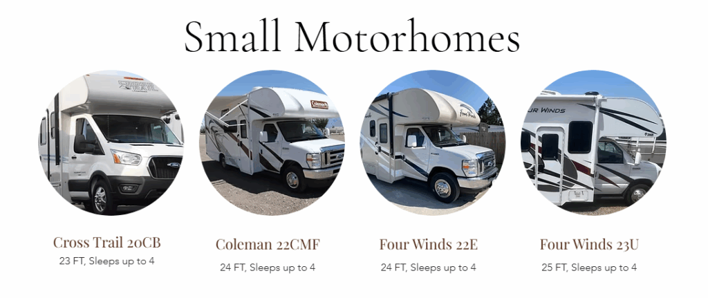 Salt Lake RV Rentals - Small Motorhomes