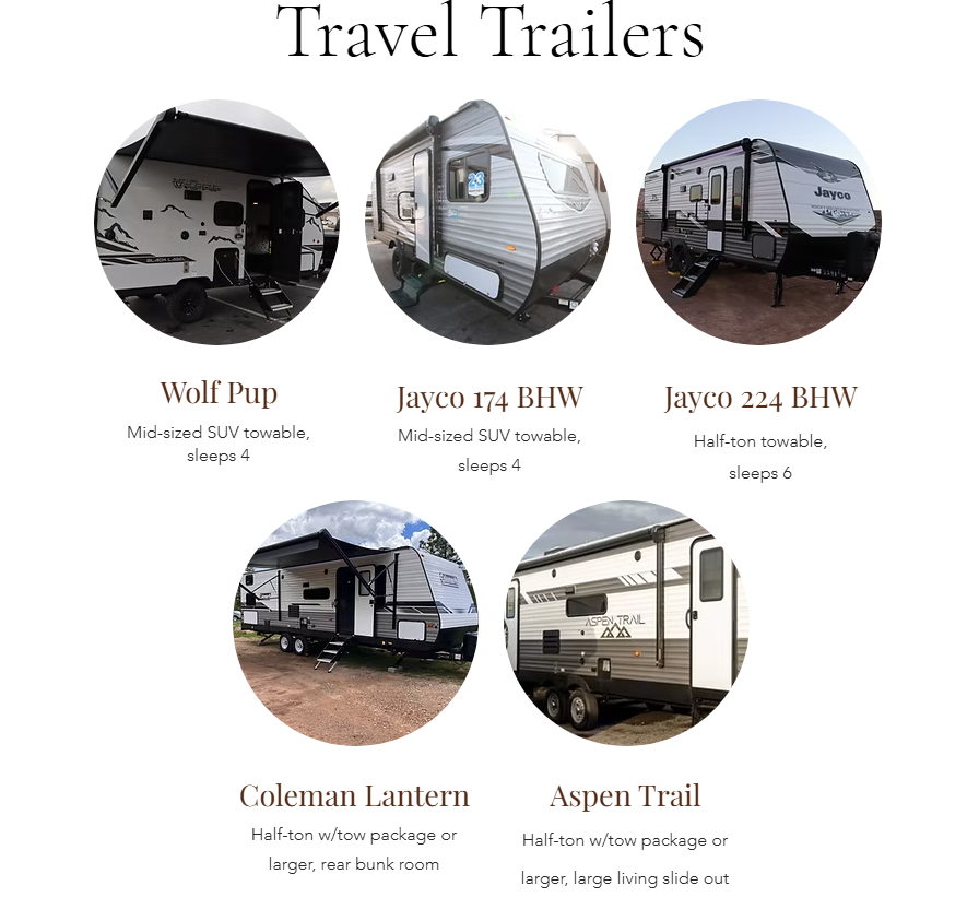 Salt Lake RV Rentals - Travel Trailers