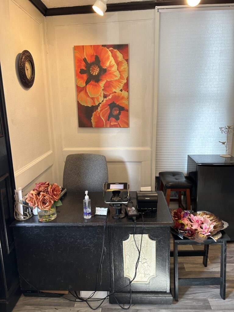 Become Day Spa - front desk