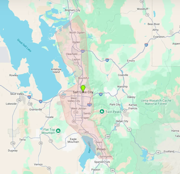 Utah Utility Pro - service map