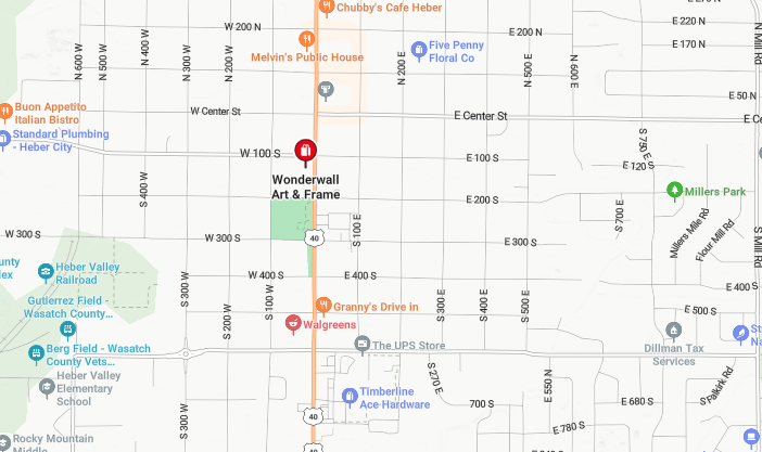 Wonderwall Art and Frame- location map